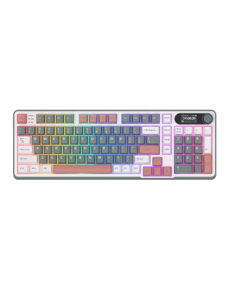 Клавіатура Royal Kludge S98 Wireless Keyboard UA\RU\ENG Cherry Profile (Brown Switch) Camping (RK-S98UARUENG-CHP-BS-CM)